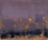 Giuseppe Ajmone, Brughiera, 1977, oil on canvas