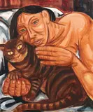 Giuseppe Migneco, Donna col gatto