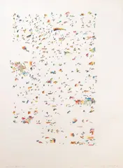 Dense but make it open by John E. Dowell Jr., 1973, ink and tempera on paper, offered Nov 2010