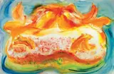 Jean Messagier, Senza titolo, oil on canvas