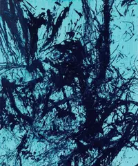 T1985-E6 by Hans Hartung, 1985, acrylic on canvas, offered Nov 2010
