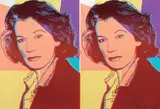 Andy Warhol, Mildred Scheel, 1980, screenprint con brillantini on paper Arches