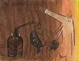 Wifredo Lam, Senza titolo, 1972, oil on canvas
