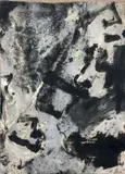 Emilio Vedova, (G.T. - E.V. 8/90 W. 25), 1990, oil and mixed media on paper applicata on canvas