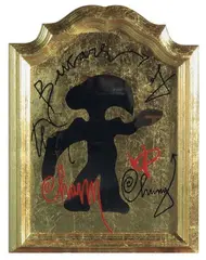 Marco Nereo Rotelli, Attenta al loro fascino - Mirror chiuns, 2009, mixed media con specchio