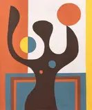 Léon Gischia, Il giocoliere, 1971, oil on canvas