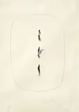 Lucio Fontana, Concetto spaziale, 1965, pencil and strappi on card
