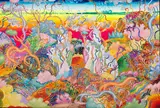 Paesaggio di Creta by Luca Alinari, 1990, acrylic on canvas tesa on panel, offered Nov 2010
