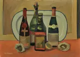 Giovanni March, Natura morta con bottiglie