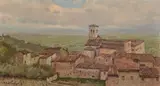 Alberto Cecconi, Giornata piovigginosa (Chiesa di S. Francesco ad Assisi)