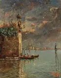 Venezia by Alessandro Monsagrati, 1920, oil on canvas, offered Oct 2010