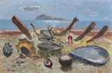 Giovanni Colacicchi, Natura morta sulla spiaggia