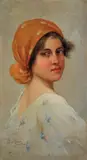 Eduardo Forlenza, Ritratto di giovanetta, oil on canvas