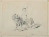 Gustave Doré, Ercole fanciullo che cavalca un leone