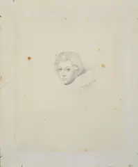 Gustave Doré, Ritratto femminile, pencil on paper