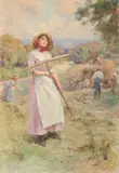 Alberto Pisa, Contadina nel campo