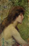 Leonardo Bazzaro, Meditazione, oil on panel