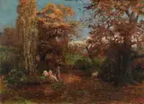 Leonardo Roda, Paesaggio con pastorella e gregge