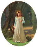 Vincenzo Cabianca, Fanciulla nel bosco (Idillio)