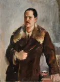 Alberto Caligiani, Ritratto di uomo, oil on canvas
