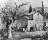 Oreste Zuccoli, Paesaggio toscano