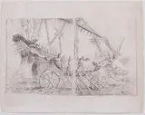 Jacques Callot, Le char de l'amour, etching