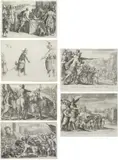 Jacques Callot, Lotto di sei incisioni a soggetto vario