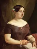 Antonio Puccinelli, Ritratto di cantante lirica, oil on canvas