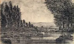 Senza titolo by Carlo Erba, 1908, charcoal on paper, offered May 2010