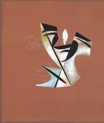 Il processo - maschera della follia by Enrico Prampolini, 1949, tempera on card, offered May 2010