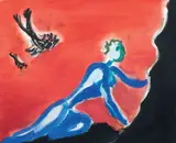 Figure nello spazio by Virgilio Guidi, 1959, oil on canvas, offered May 2010