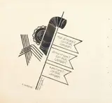 Fortunato Depero, Bozzetto (dalla serie di studi per il «Numero Unico Futurista Campari»)