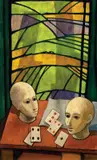 Felice Casorati, Due teste e carte da gioco