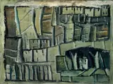 Composizione by Mario Sironi, oil on canvas, offered May 2010