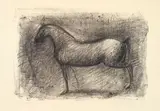 Cavallo di forma by Marino Marini, 1945, lithograph on paper, offered May 2010