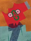 Enrico Baj, Plastik-Plastik, 1969, cartella di sei serigrafie on materiale plastico