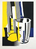 Roy Lichtenstein, Before the mirror, 1975, lithograph con screenprint a colori on paper Rives