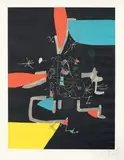 Joan Miró, Llibre dels sis sentits IV, 1981, etching and acquatinta on paper
