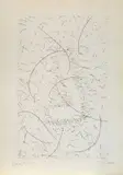 Lucio Fontana, Il sette magnetico, 1968, acquatinta on paper