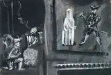 Le case by Mario Sironi, 1936, tempera on card, offered May 2010