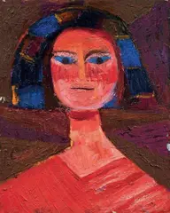 Daniela by Bruno Cassinari, 1980, oil on canvas, offered May 2010