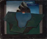 Pippo Oriani, Composizione, oil on canvas applicata on faesite
