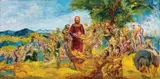 Aligi Sassu, La moltiplicazione del pane e dei pesci (La provvidenza)