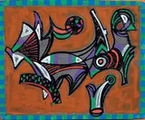 Umberto Mastroianni, Senza titolo, 1993, engraving and mixed media on piombo