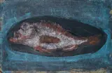 Zoran Mušič, Assiette avec poisson (Natura morta con pesce)