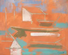Armando Pizzinato, Paesaggio, oil on canvas