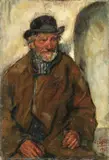 Giovanni Costetti, Ritratto di uomo con cappello, 1907, oil on canvas