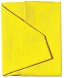 Cesare Berlingeri, Sul giallo piegato, 2007, oil and pigmenti on canvas piegata