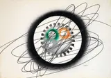 Roberto Crippa, Spirale, 1970, acrylic on paper