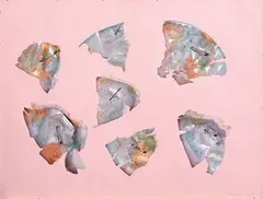 Project for the world by Christian Tobas, 1973, mixed media and collage on paper, offered May 2010